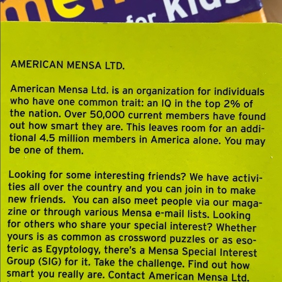 SALE!!! Mensa for gifted kids challenging puzzles. 3 - Picture 7 of 7